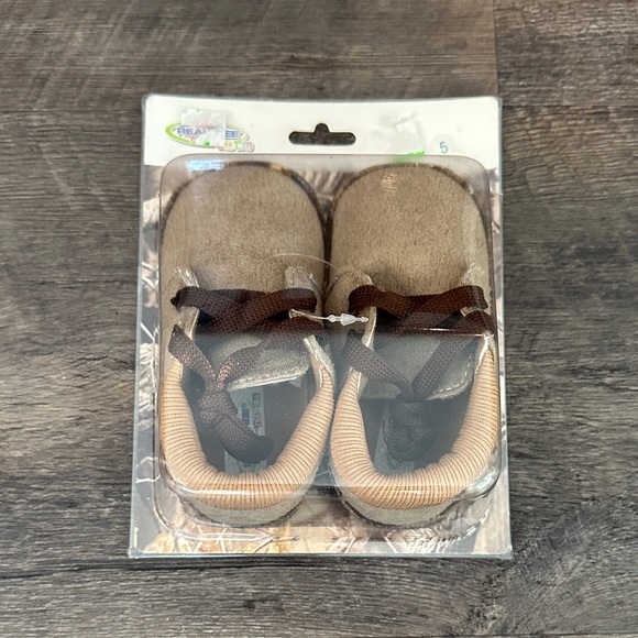 Team RealTree Baby Size 5 Tan/Camo Lace Up Shoe - Picture 3 of 7